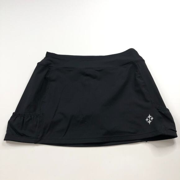 JoFit Small (Fits 28In) Stretch Golf Tennis Skirt Skort 4" Shorts Black - Picture 1 of 8